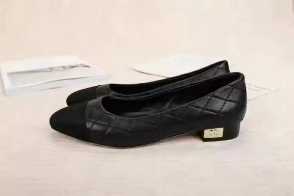 CHANEL Shallow mouth flat shoes Women--003